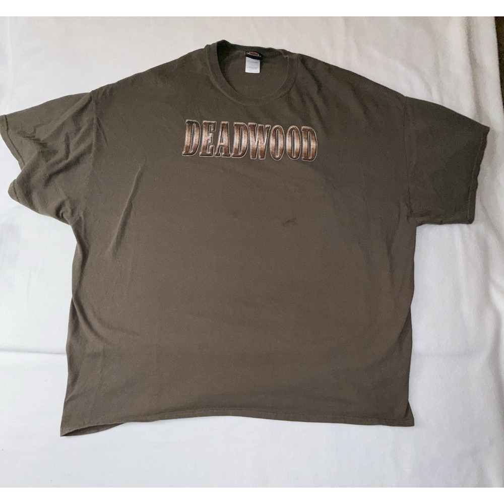 Harley-Davidson T Shirt Brown Size 4XL Deadwood South Dakota